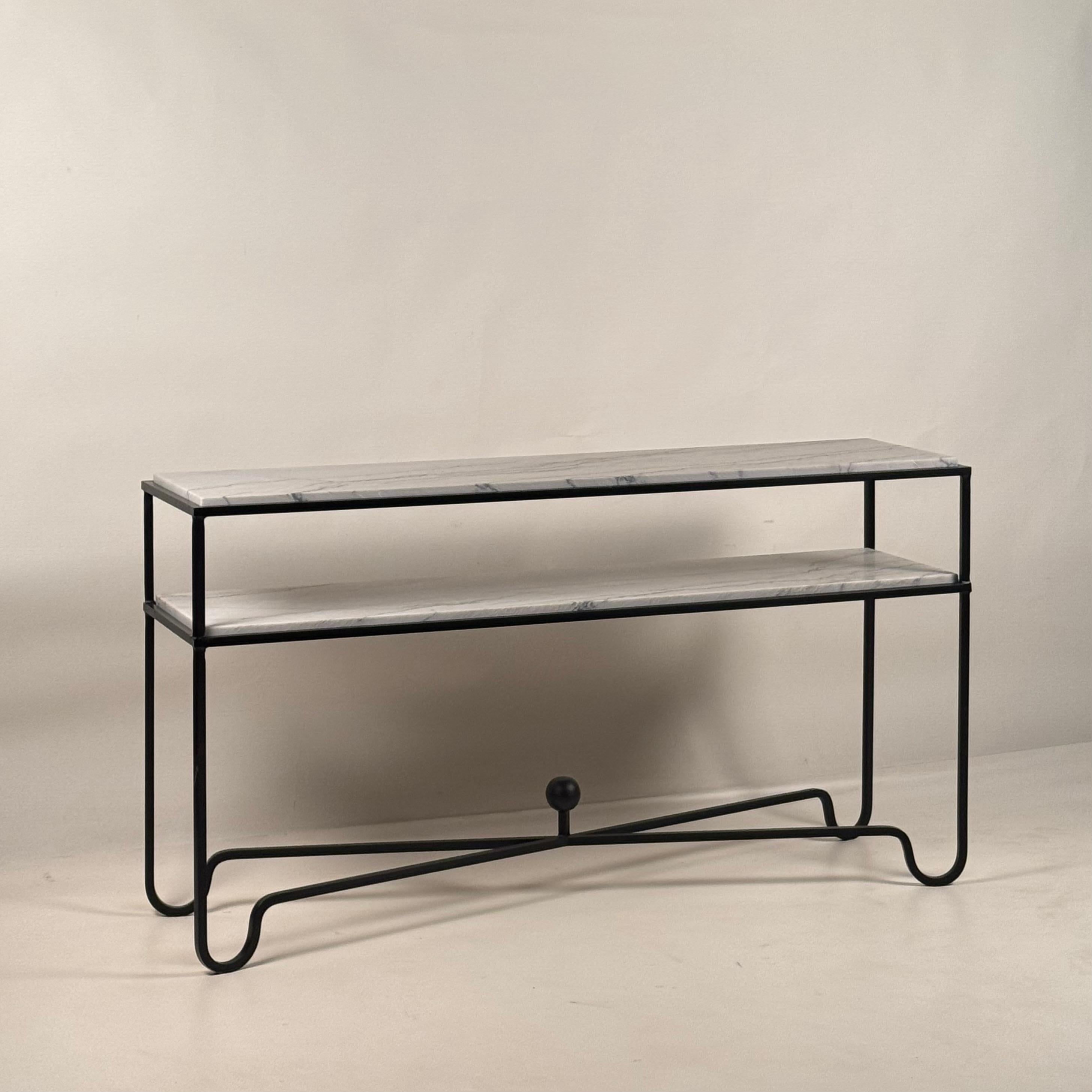 Modern Large Two-Tier 'Entretoise' Console by Design Frères For Sale