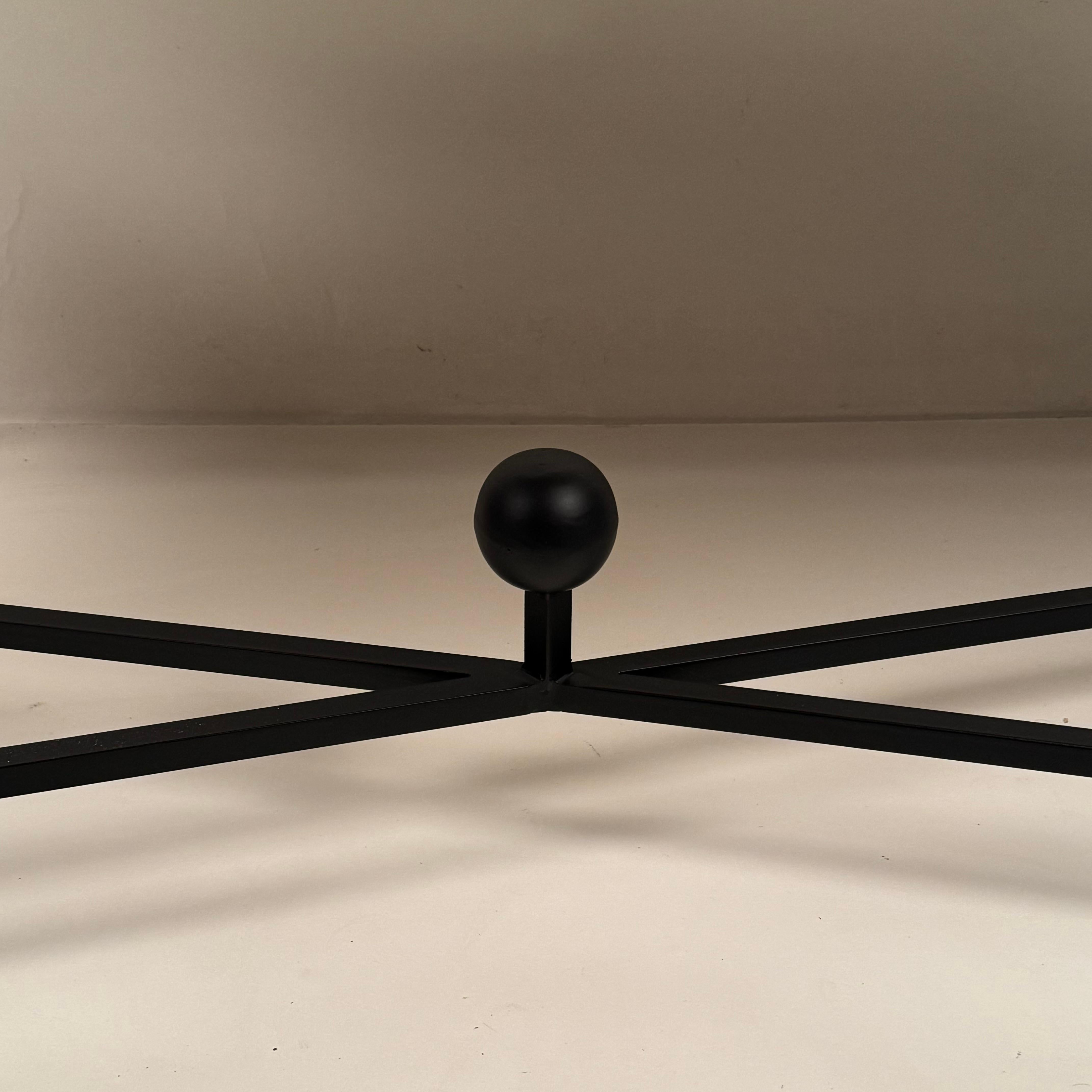 Polished Large Two-Tier 'Entretoise' Console by Design Frères For Sale