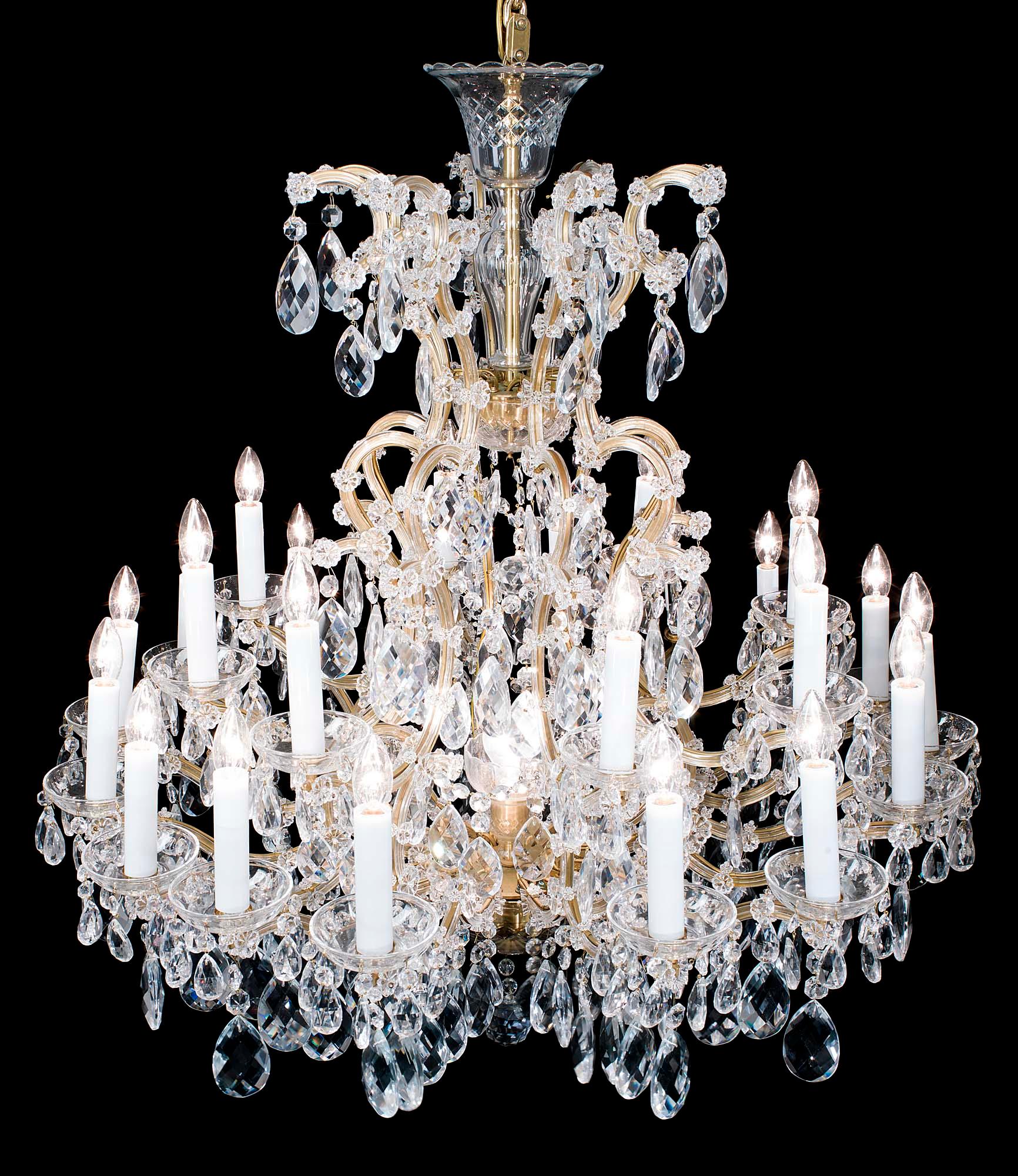 large two tier chandelier