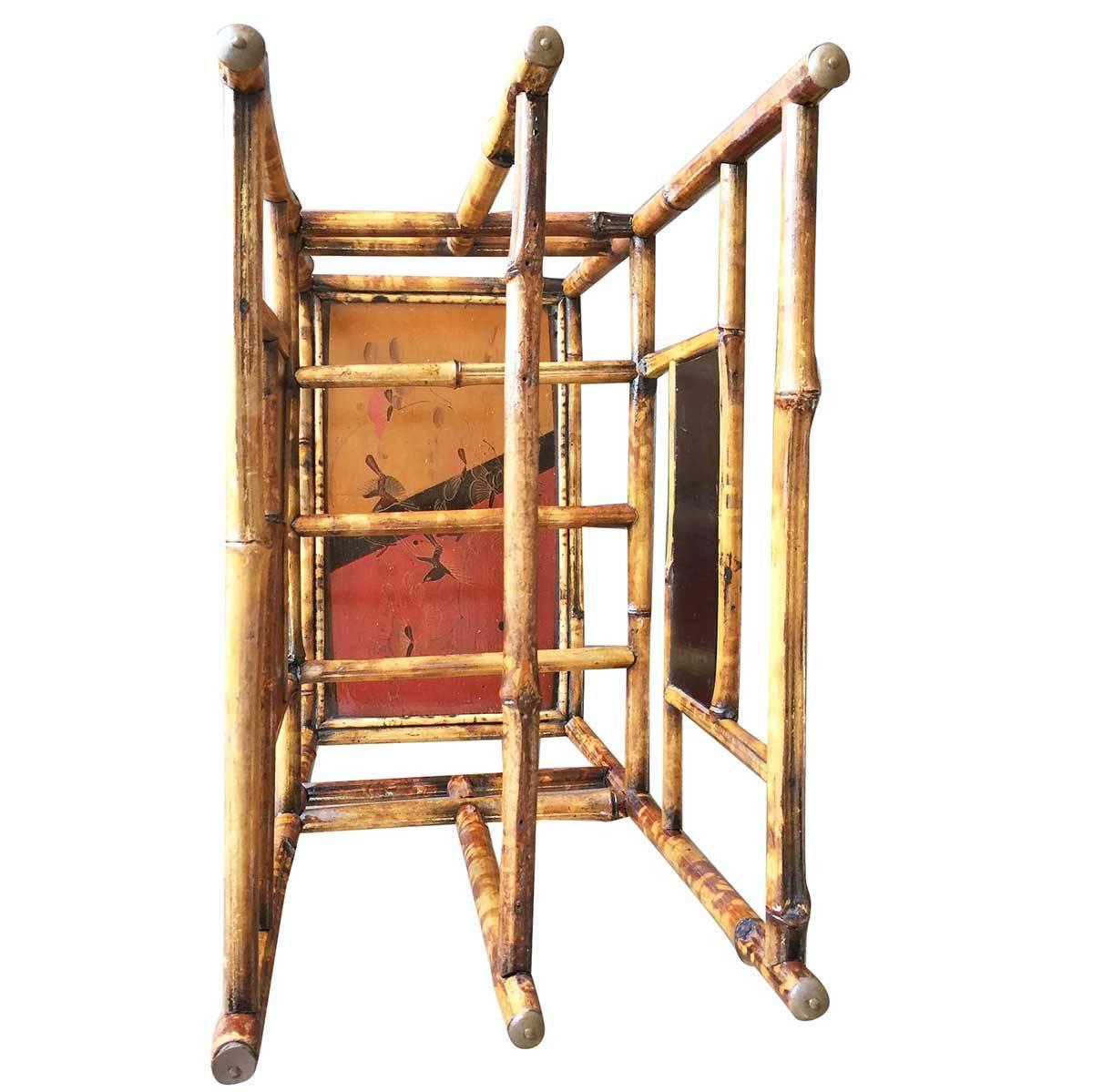 antique bamboo magazine rack