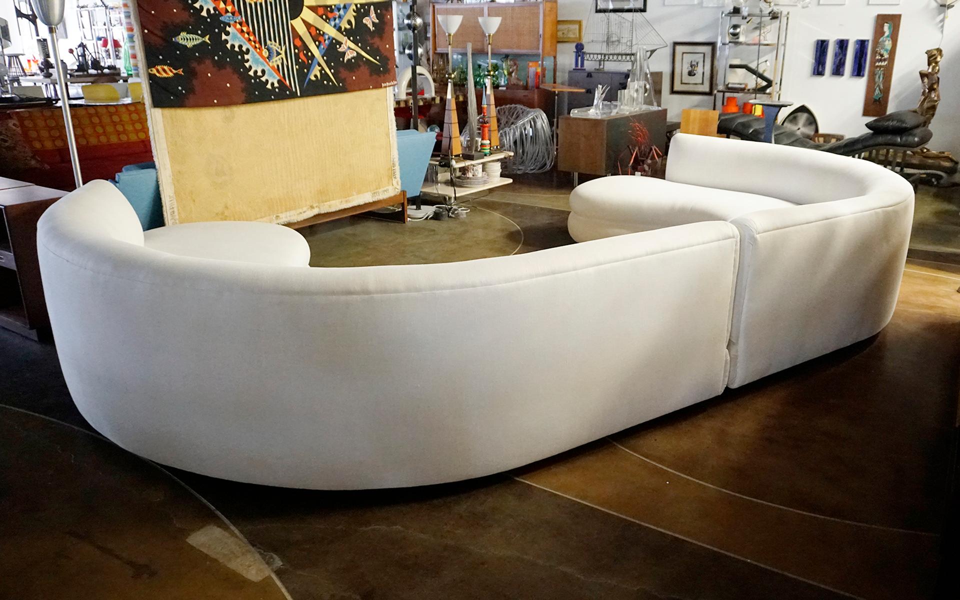 Mid-Century Modern Large U shape Sectional Sofa in the Style of Vladimir Kagan's Cloud Sofa Designs