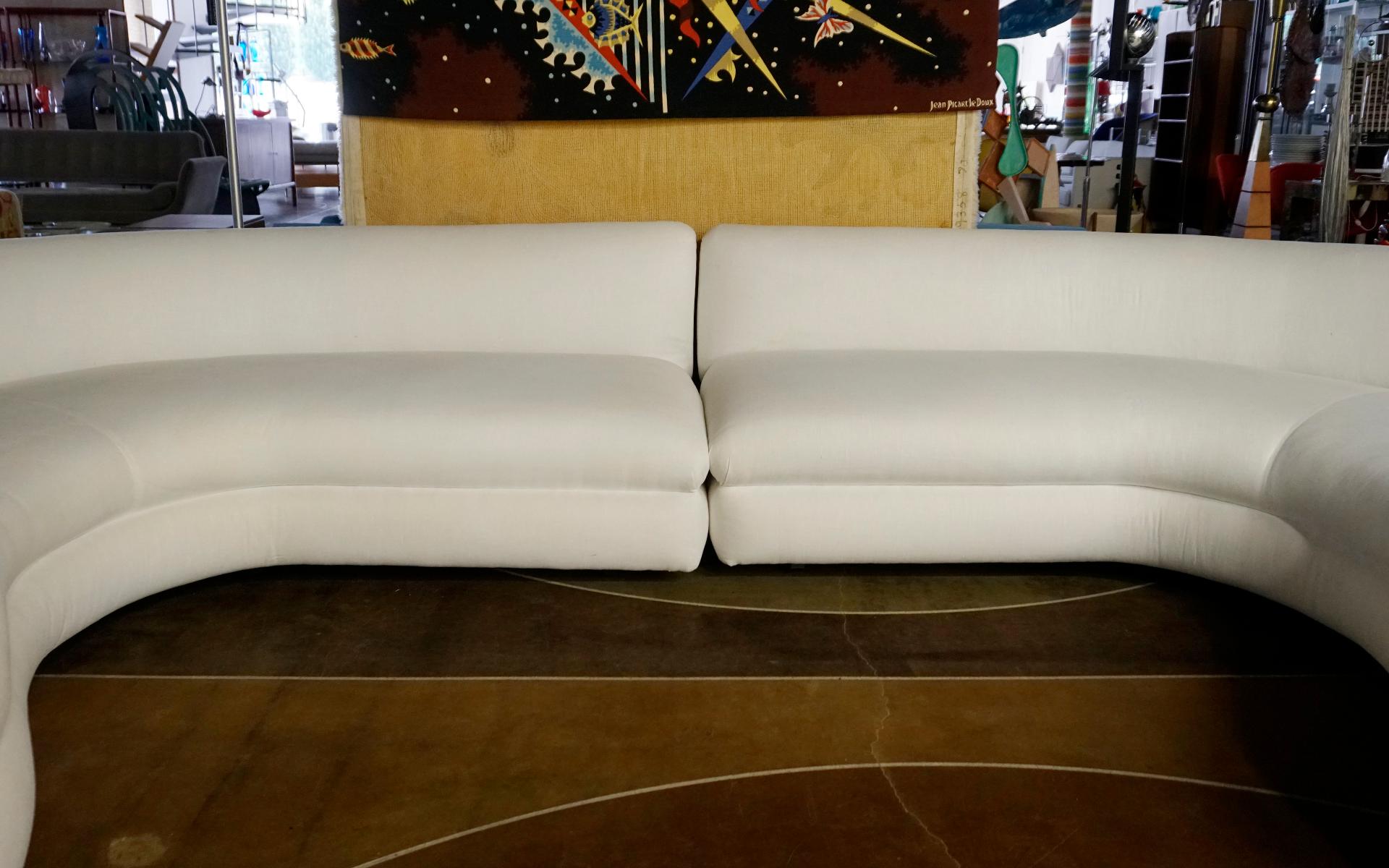 Large U shape Sectional Sofa in the Style of Vladimir Kagan's Cloud Sofa Designs In Good Condition In Kansas City, MO