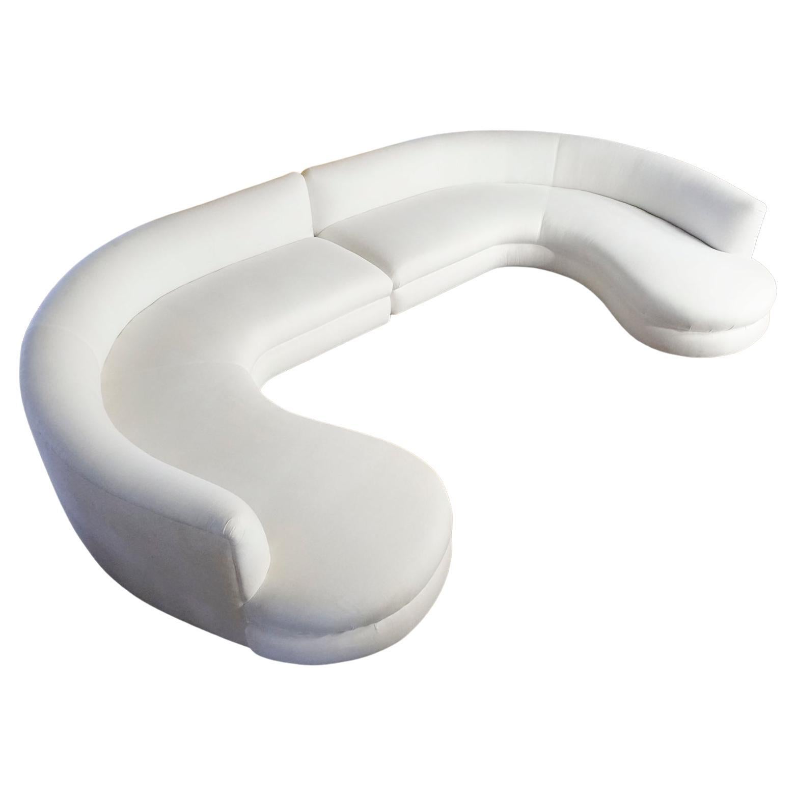 Large U shape Sectional Sofa in the Style of Vladimir Kagan's Cloud Sofa Designs