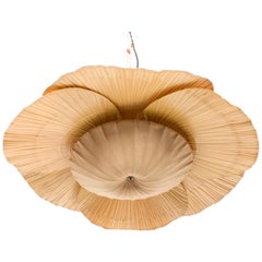 Large ‘Uchiwa’ Chandelier by Ingo Maurer, 1970s