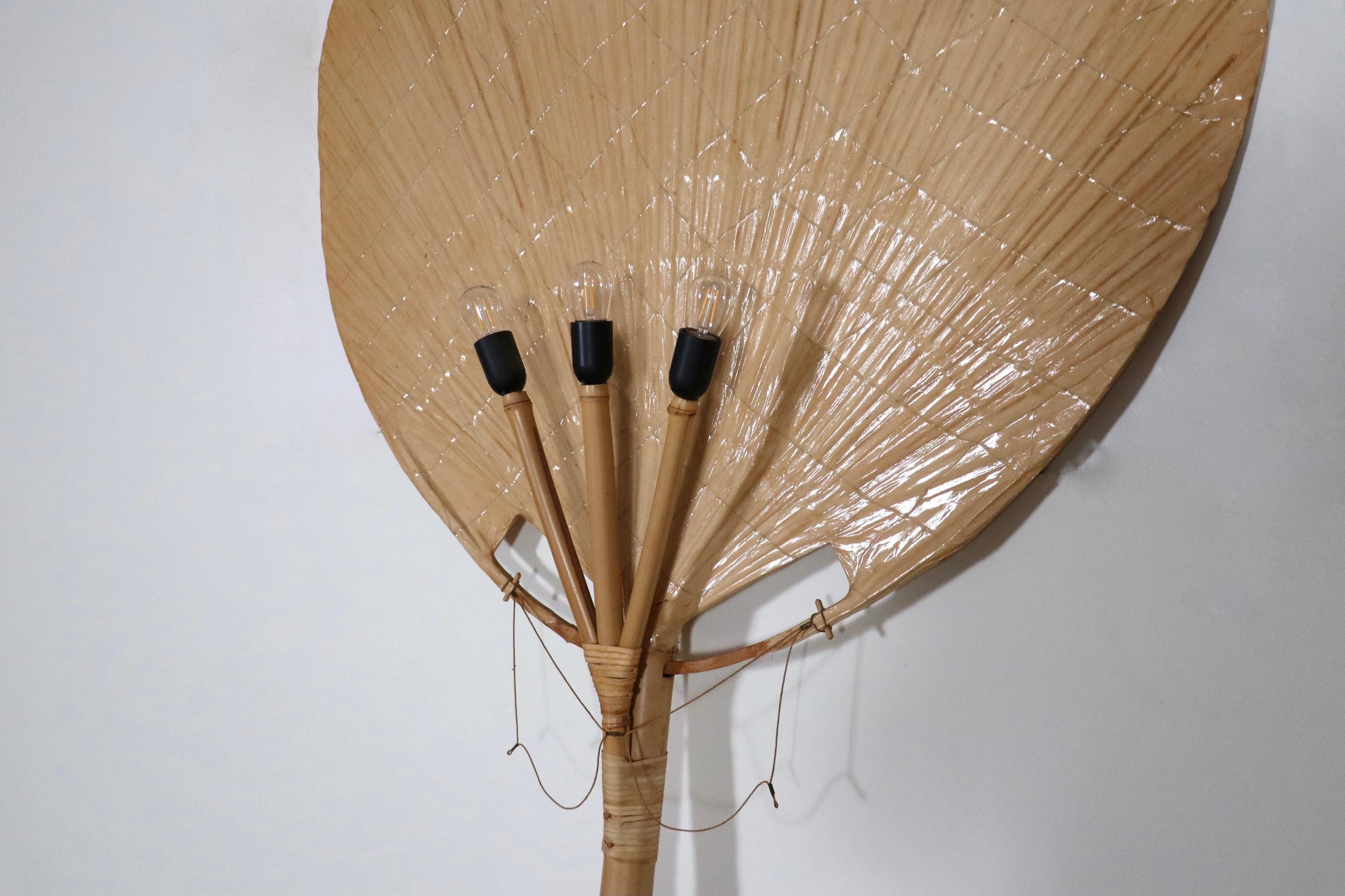 Large Uchiwa Floor Lamp By Ingo Maurer For M Design , Germany 1977 9
