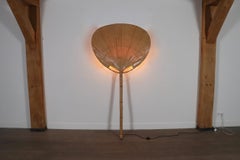 Large Uchiwa Floor Lamp By Ingo Maurer For M Design , Germany 1977