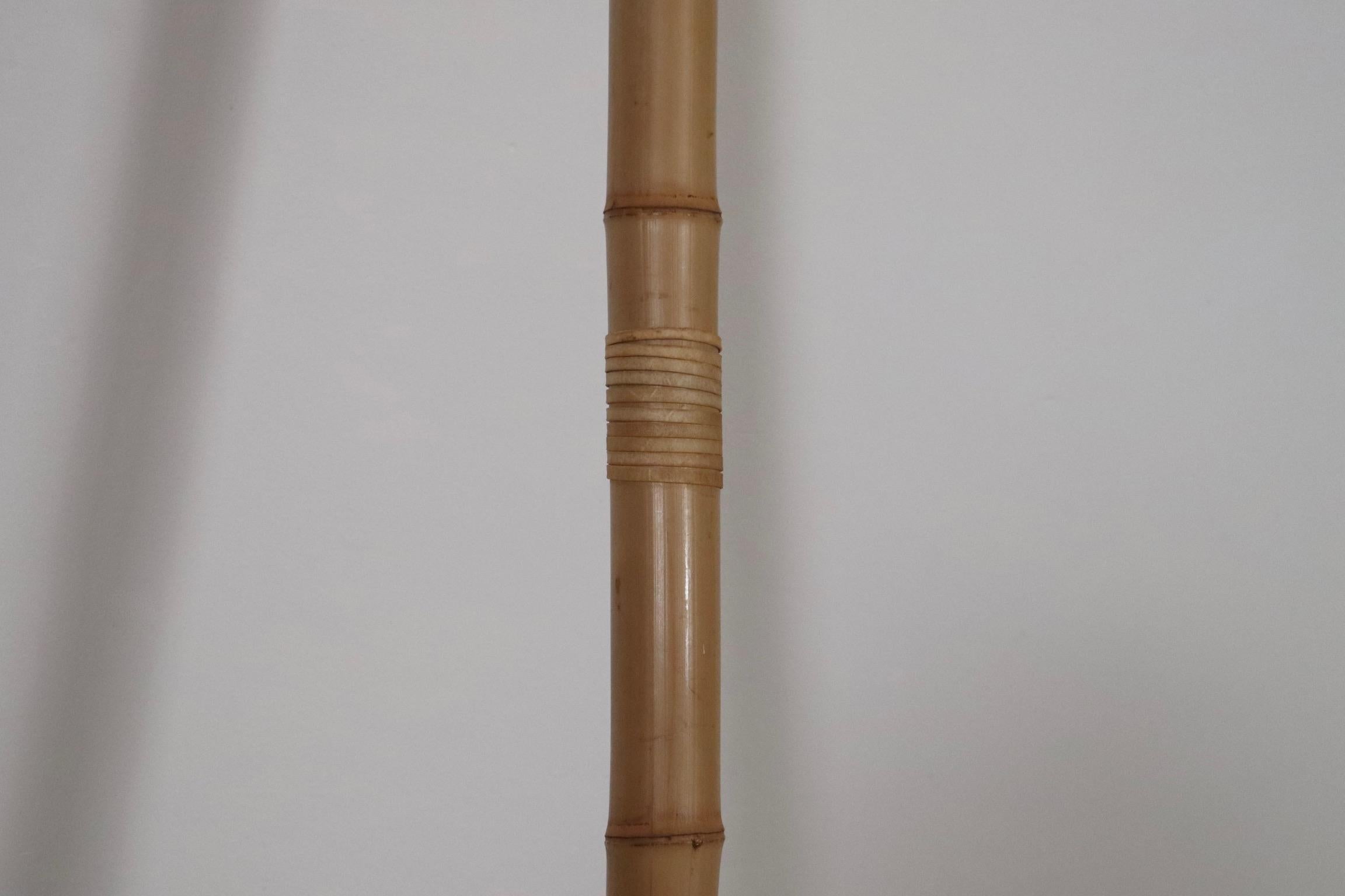 Large Uchiwa Floor Lamp By Ingo Maurer For M Design , Germany 1977 3