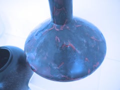 Grand vase UFO d'Otto Keramik par Steuler « Labelled » à glaçure goutte à goutte, 1980