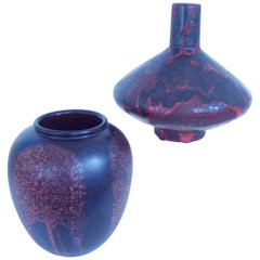 Large UFO by Otto Keramik Vase by Steuler 'Labelled' 1980 Drip Glaze