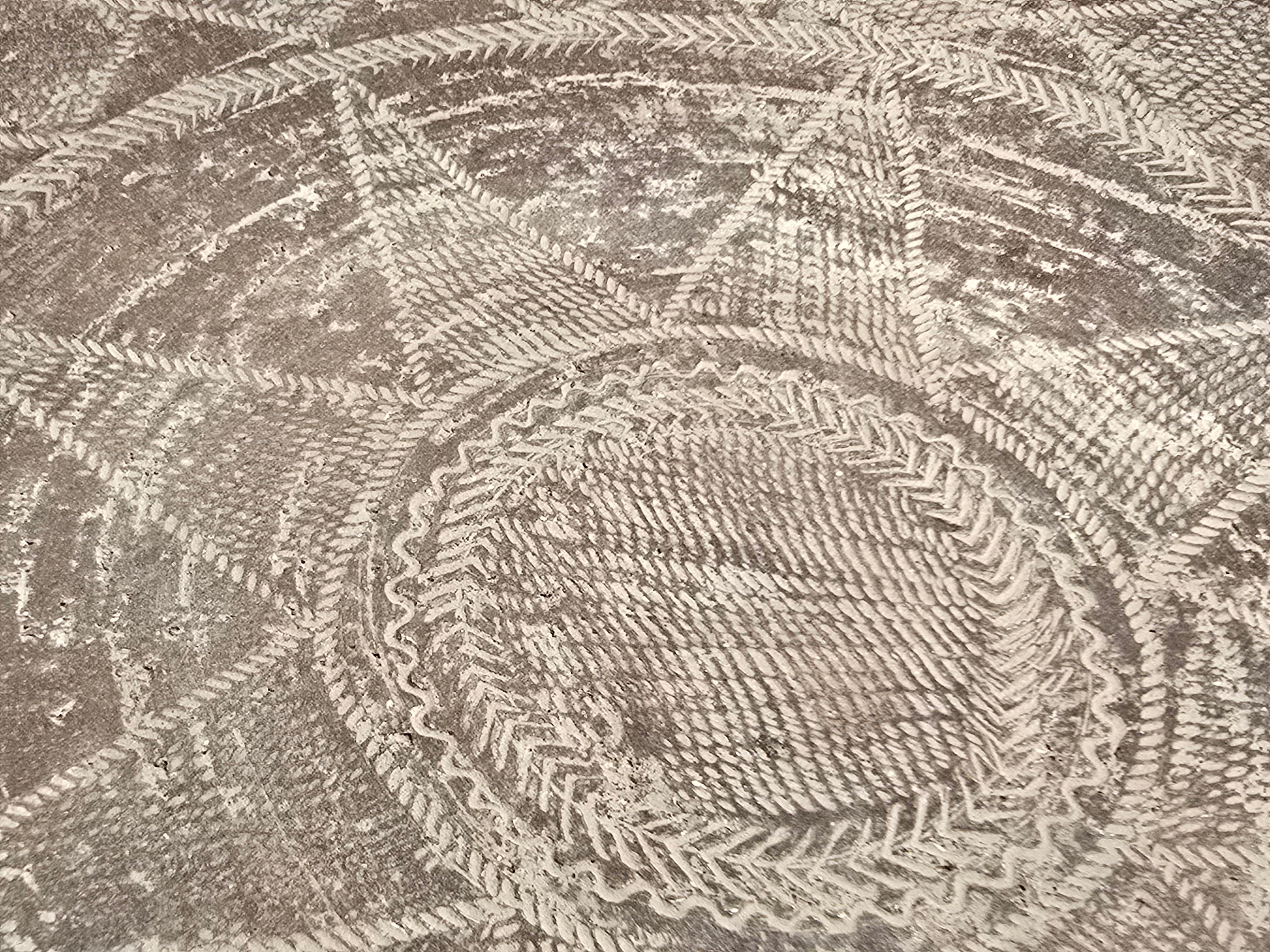 Grand bol tribal Ugo Zaccagnini Sgraffito en vente 2