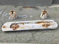 Large Undulating Top Wabi Sabi Wood Bench