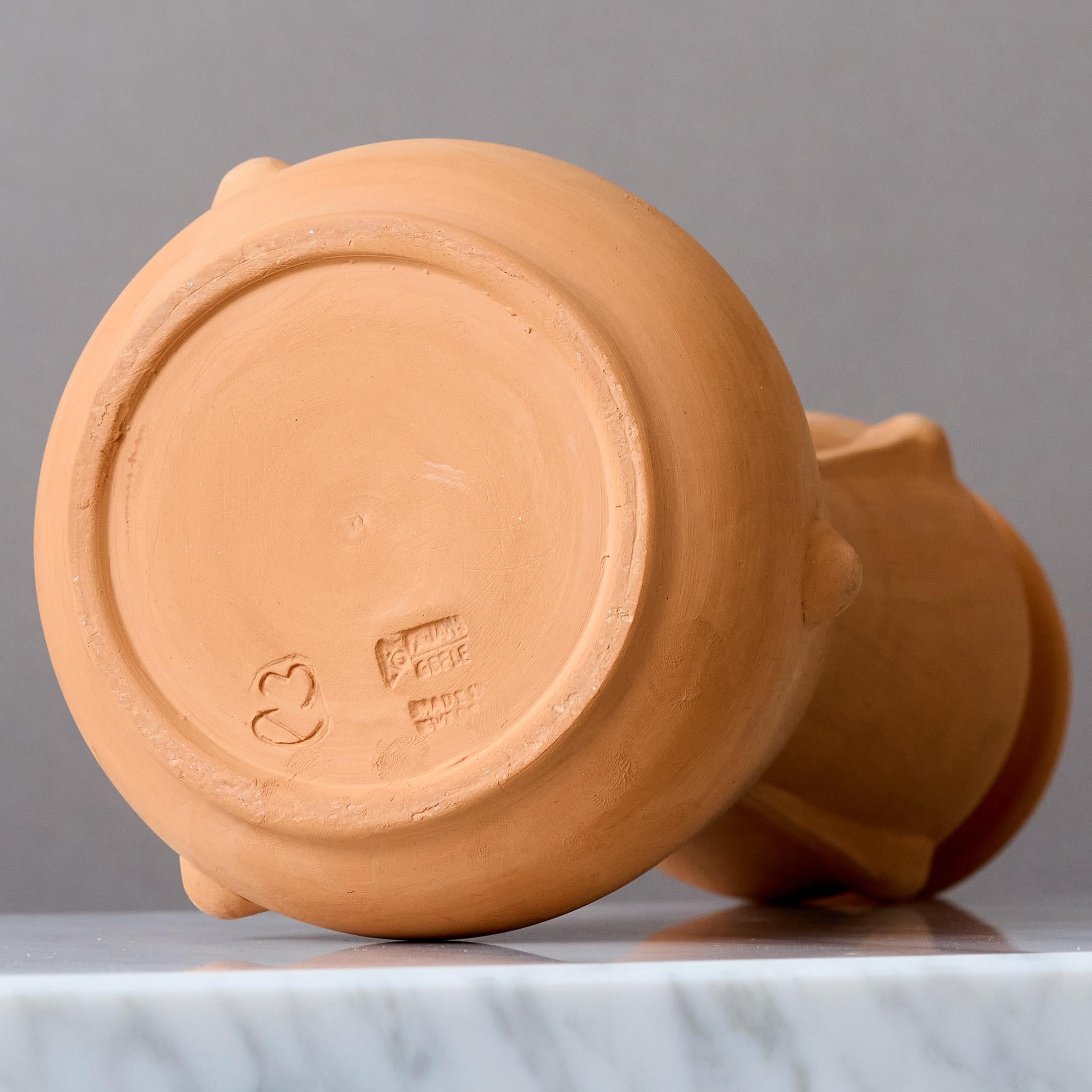 Large Unglazed Art Deco Ceramic Vase by Ewald Dahlskog, Bo Fajans, Sweden, 1930s For Sale 4