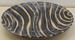 Large Unglazed Black Earthenware Charger by Master Japanese Ceramic Artist, 2019