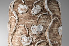 Large unidentified 40's ceramic lamp base with floral decor