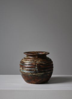 Grand et unique vase en grès de Bode Willumsen à glaçure Sung, Studio A, années 1930