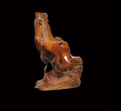Large Unique Carved Root Chair