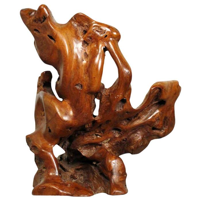 Large Unique Carved Root Chair at 1stDibs