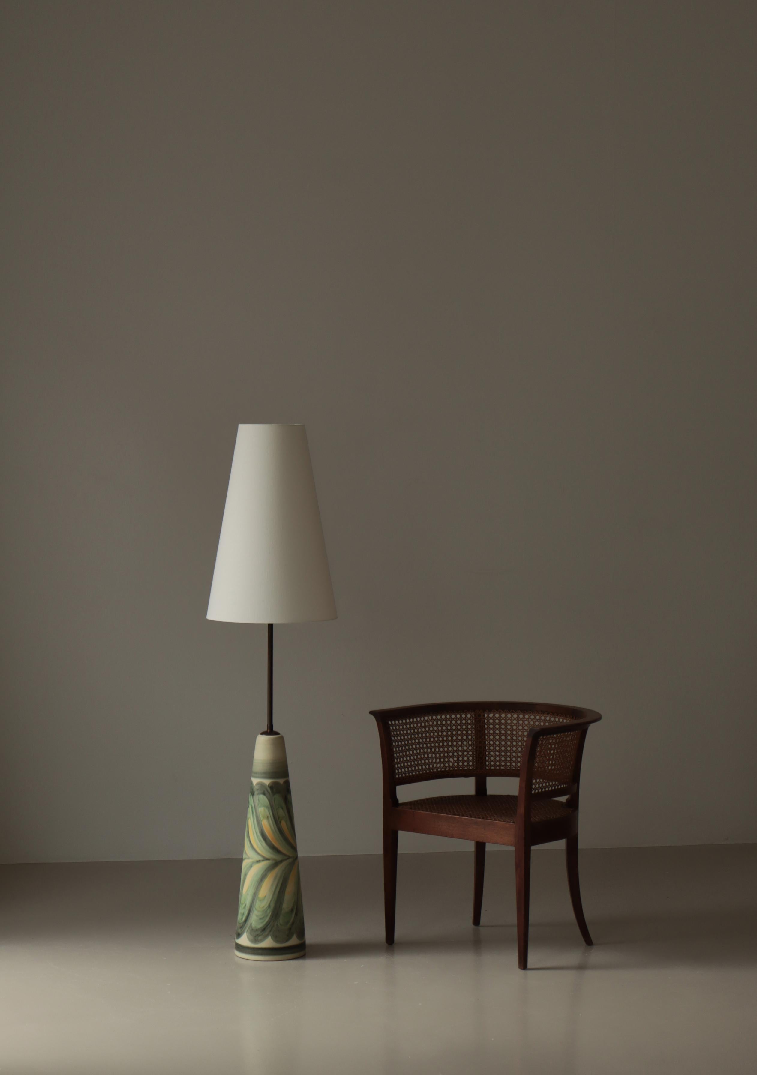 Large Unique Ceramic Floor Lamp by Rigmor Nielsen, Søholm, 1960s, Danish Modern For Sale 5