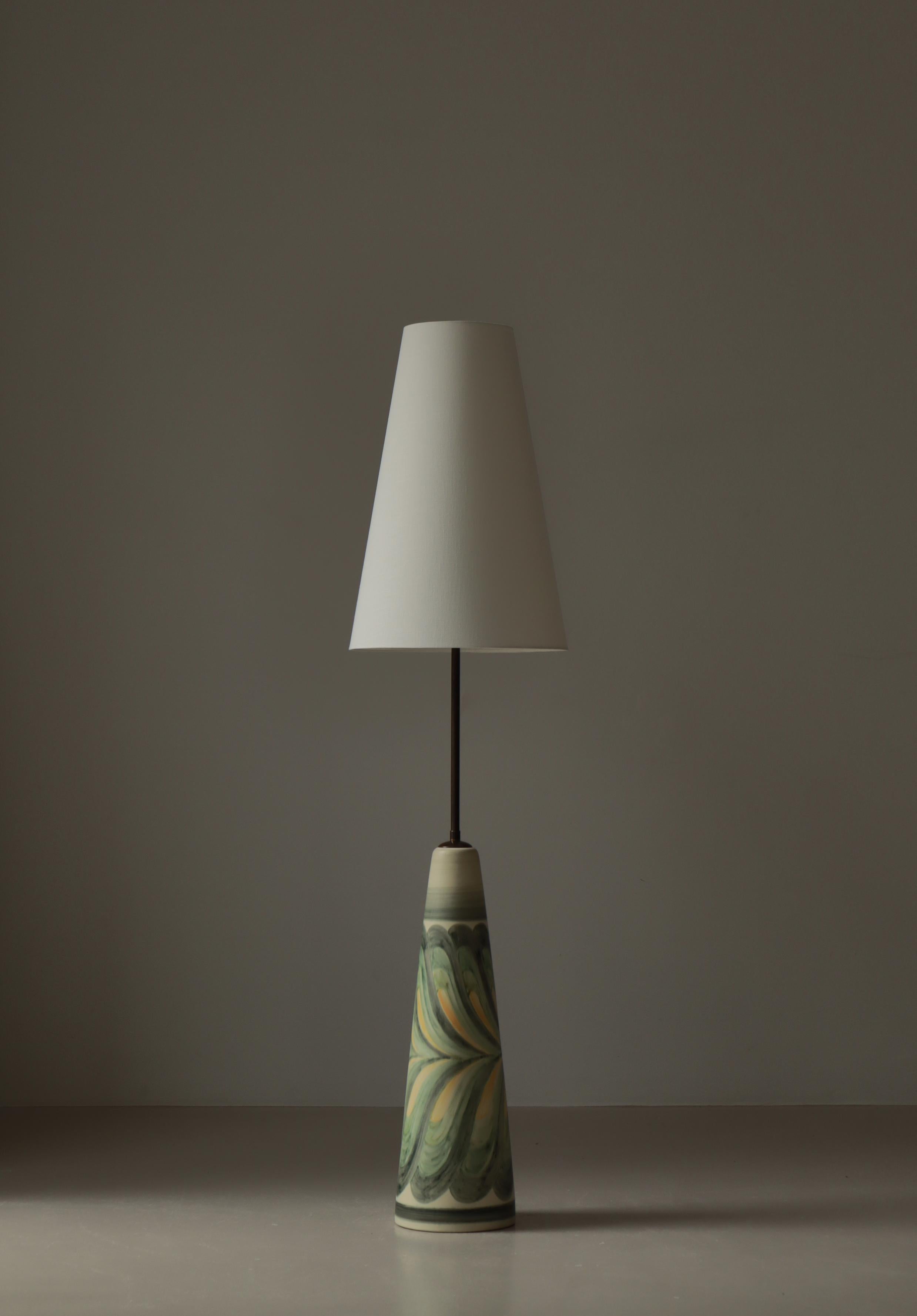 Large Unique Ceramic Floor Lamp by Rigmor Nielsen, Søholm, 1960s, Danish Modern For Sale 6
