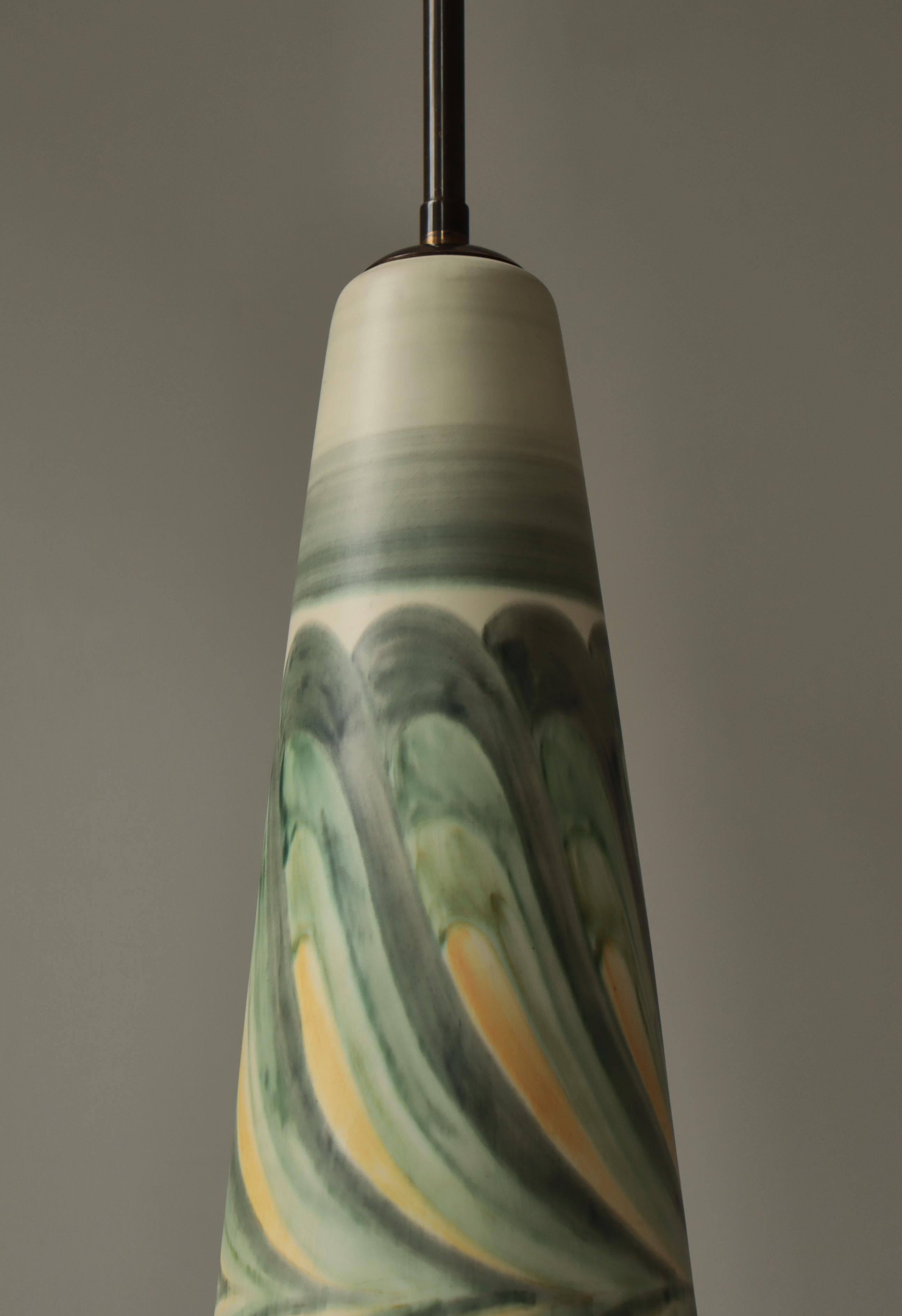 Mid-20th Century Large Unique Ceramic Floor Lamp by Rigmor Nielsen, Søholm, 1960s, Danish Modern For Sale