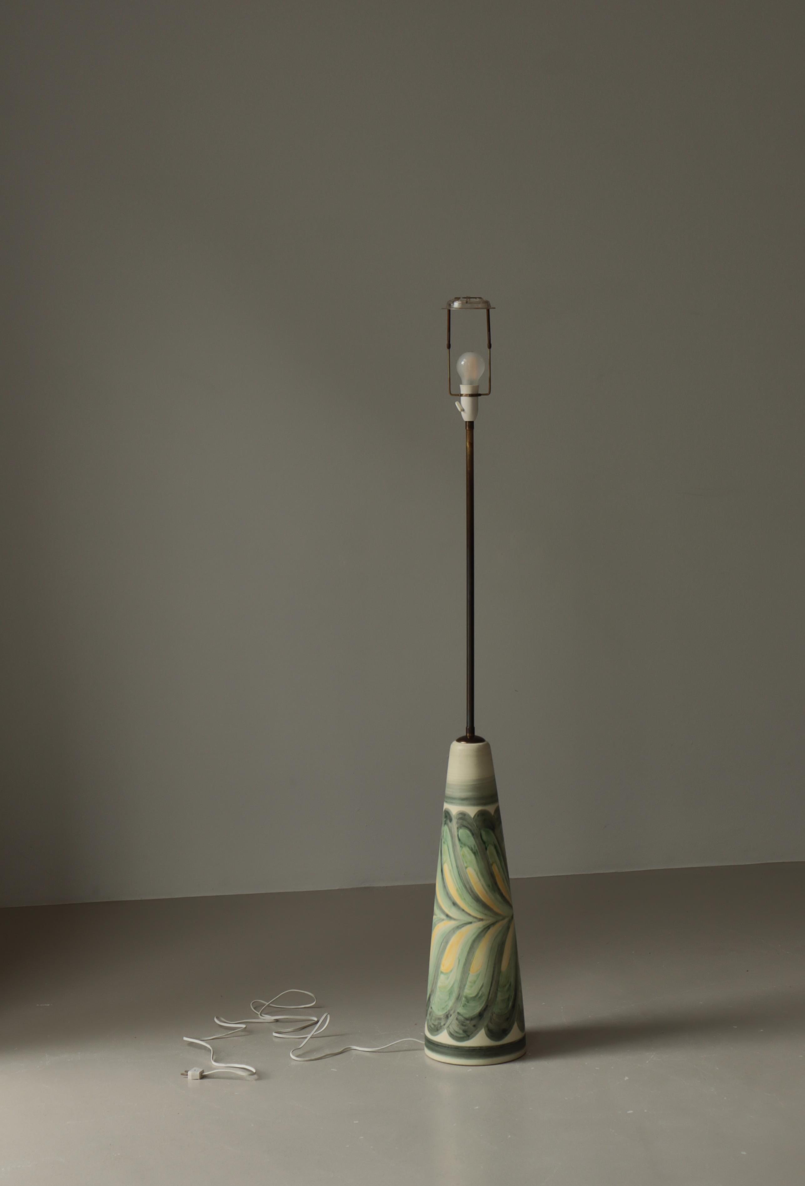 Large Unique Ceramic Floor Lamp by Rigmor Nielsen, Søholm, 1960s, Danish Modern For Sale 2