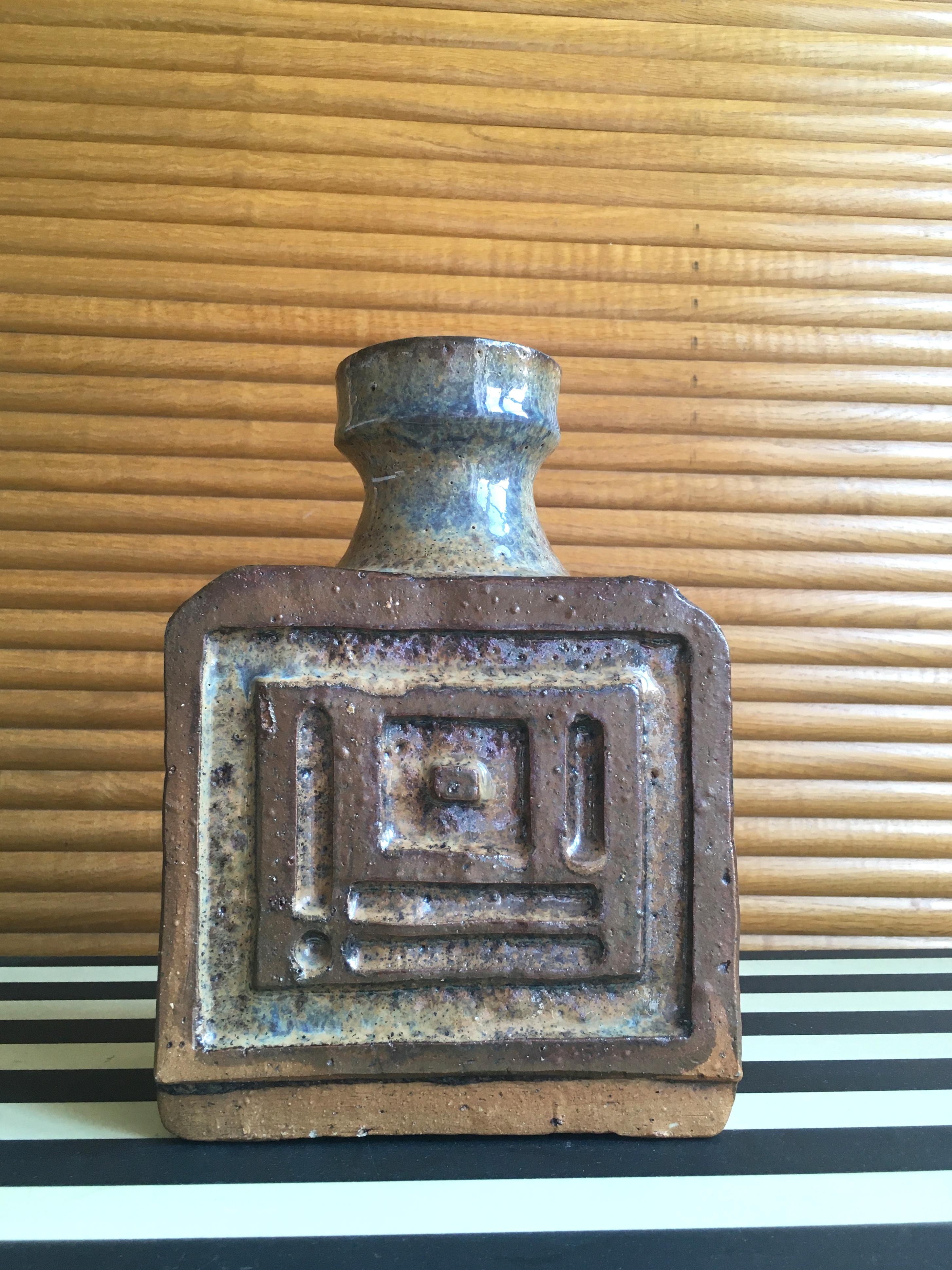 Große brutalistische Keramikvase von Erik Askholm, 1970er Jahre 5
