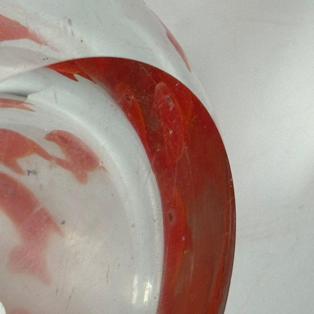 Italian Large unique goldfish Murano vase ca. 1960 MCM