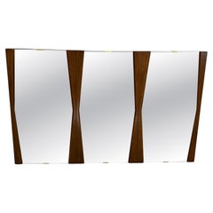 Large Unique Mid-Century Wall Mirror