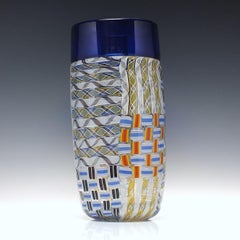 Large Unique Scottish Mike Hunter "Chicago Patch" Glass Vase 2021