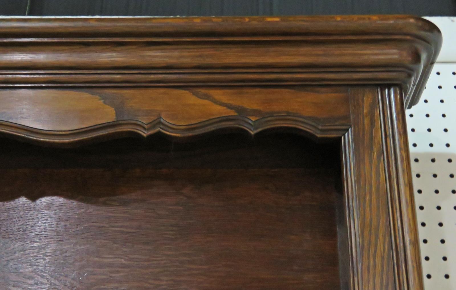 Large Unique Sold Walnut French Louis XV Carved China Cabinet Sideboard C1920 For Sale 5