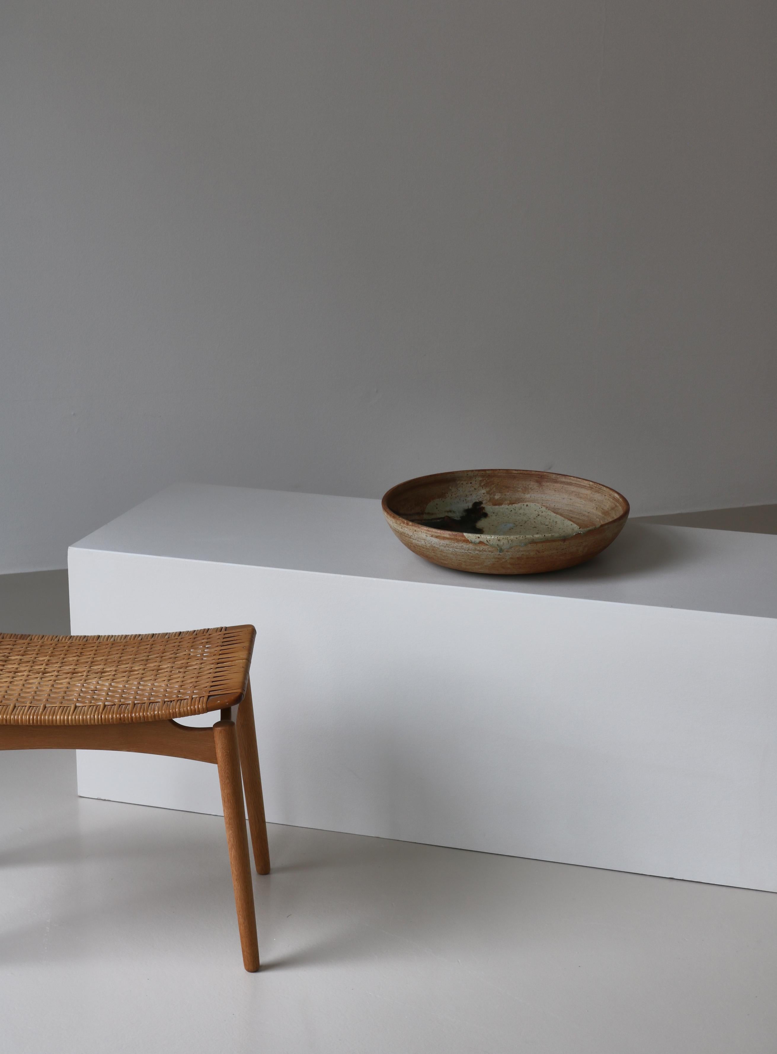 Scandinave moderne Grand bol unique en grès de Conny Walther, danois moderne, années 1960 en vente