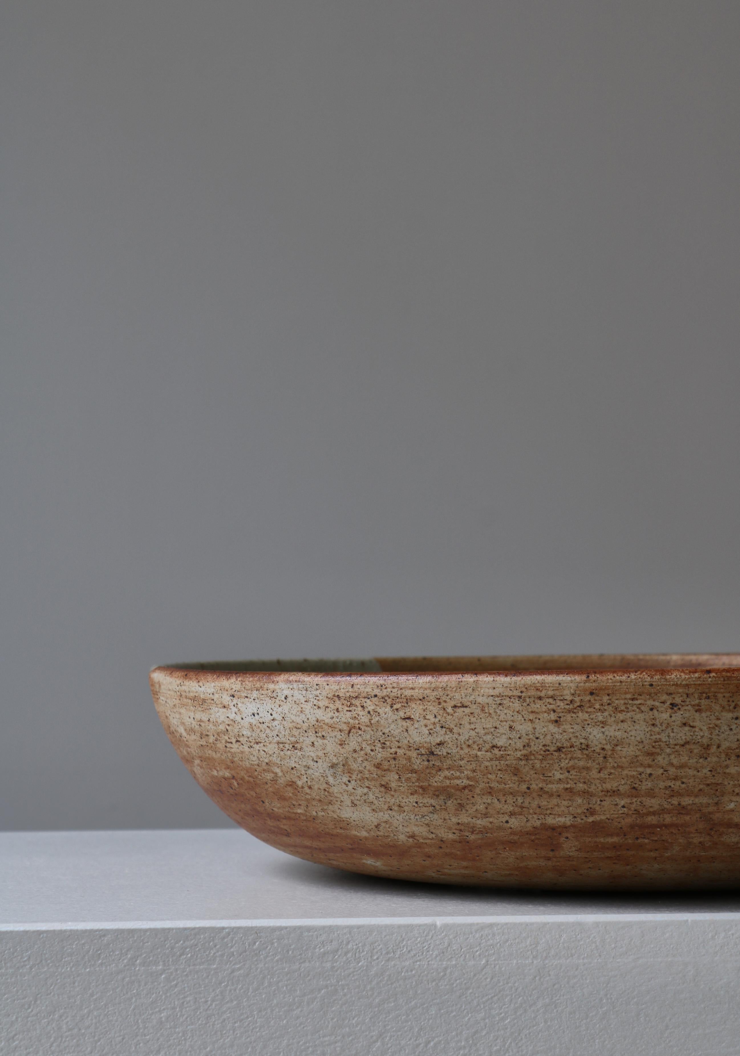 Large Unique Stoneware Bowl by Conny Walther, Danish Modern, 1960s For Sale 2