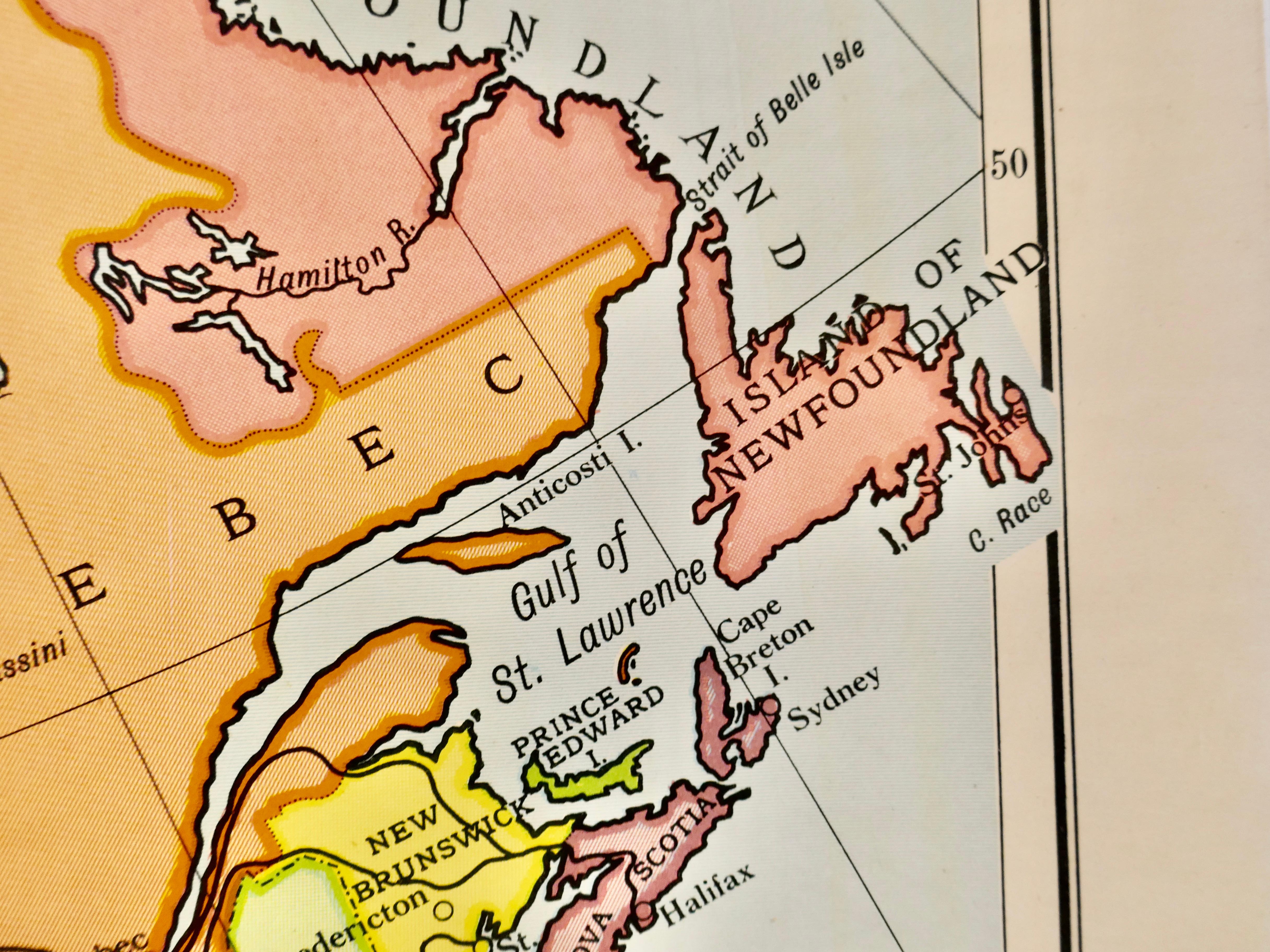Lin Tableau de l'université d'une carte politique d'Amérique du Nord par Bacon en vente