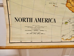 Large University Chart “Political Map of North America” by Bacon