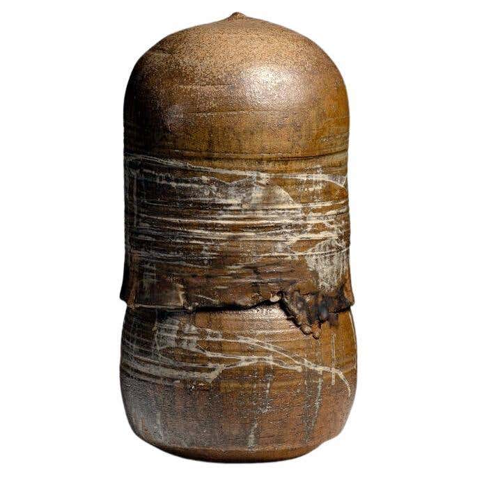 Tashiko Tazaezu Signed Japanese Studio Pottery Closed Form With Rattle ...