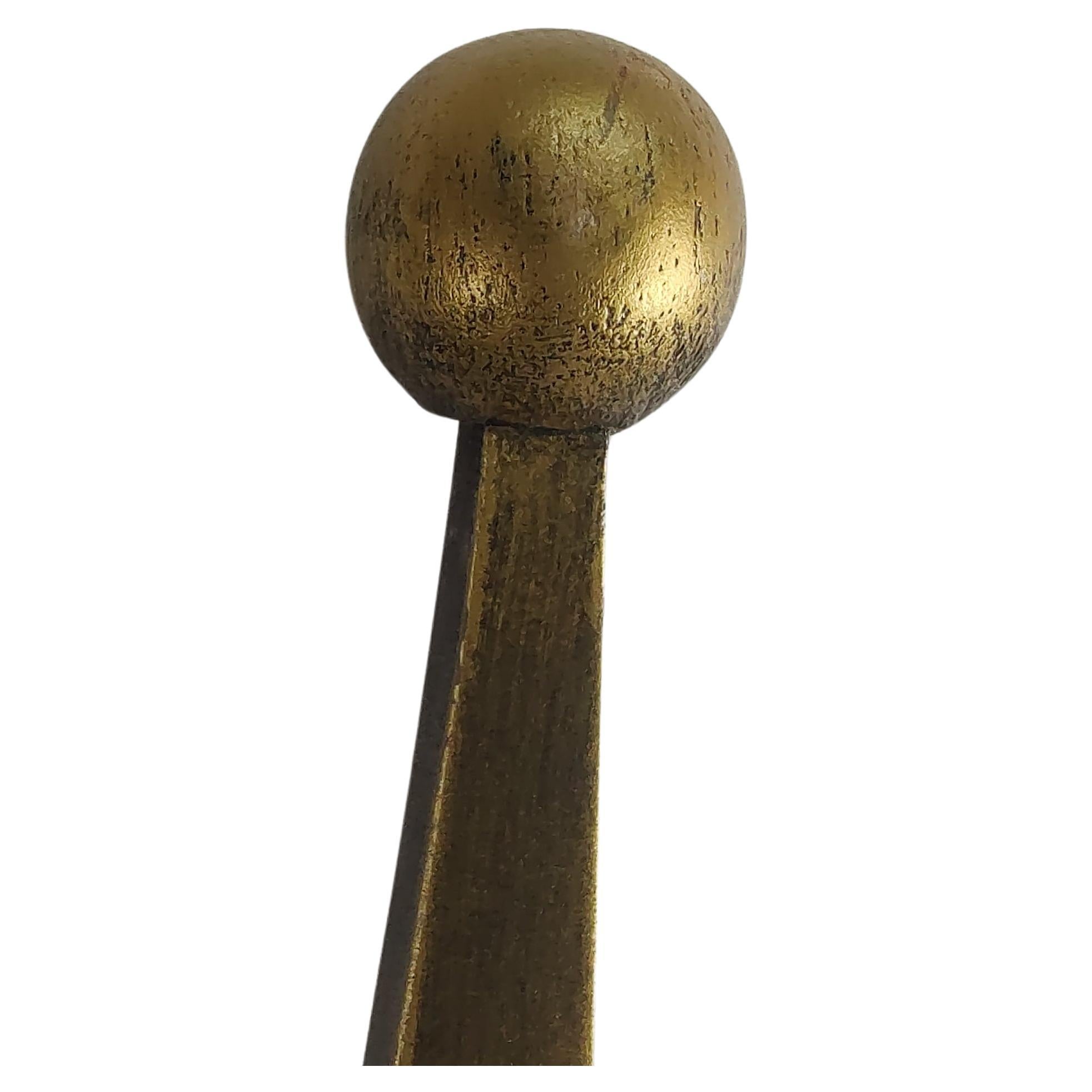 Große ungewöhnliche Form Mid Century vergoldetem Holz Sunburst Spiegel (Italienisch) im Angebot