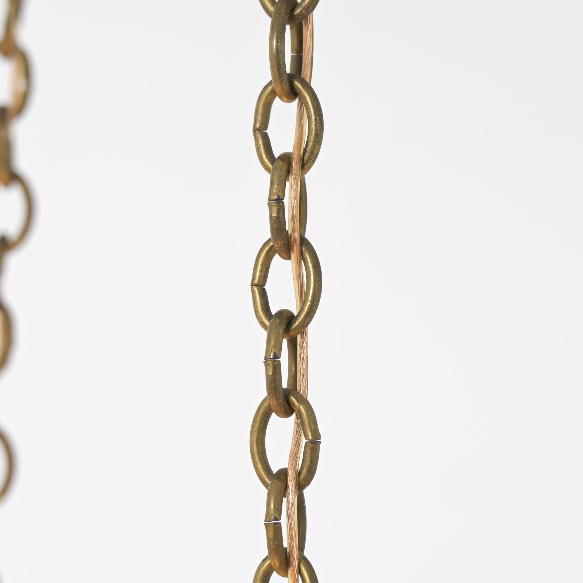 Large Uplight Brass Dome Chandelier J. T. Kalmar, Austria 1955 in vendita 5