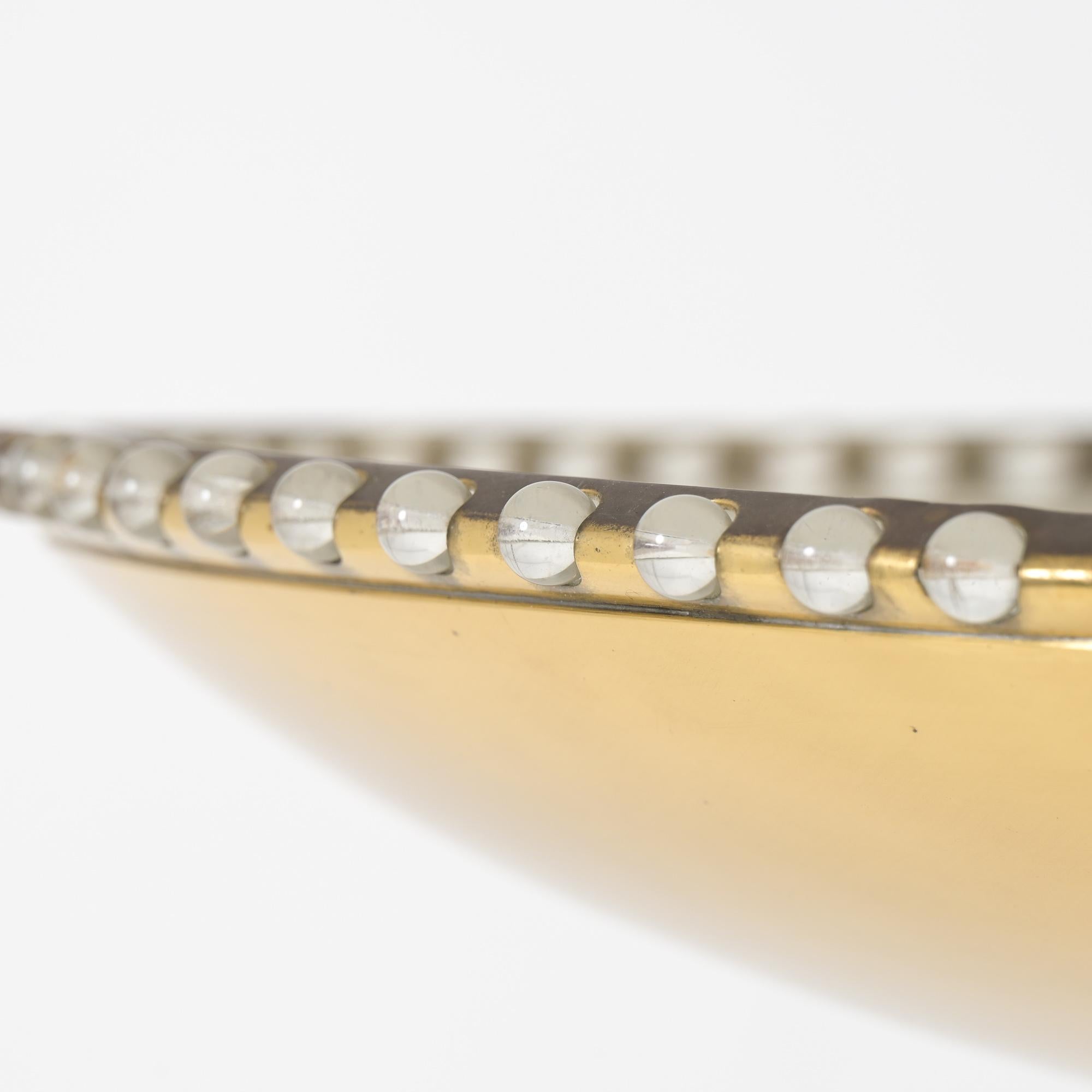 Large Uplight Brass Dome Chandelier J. T. Kalmar, Austria 1955 in vendita 7