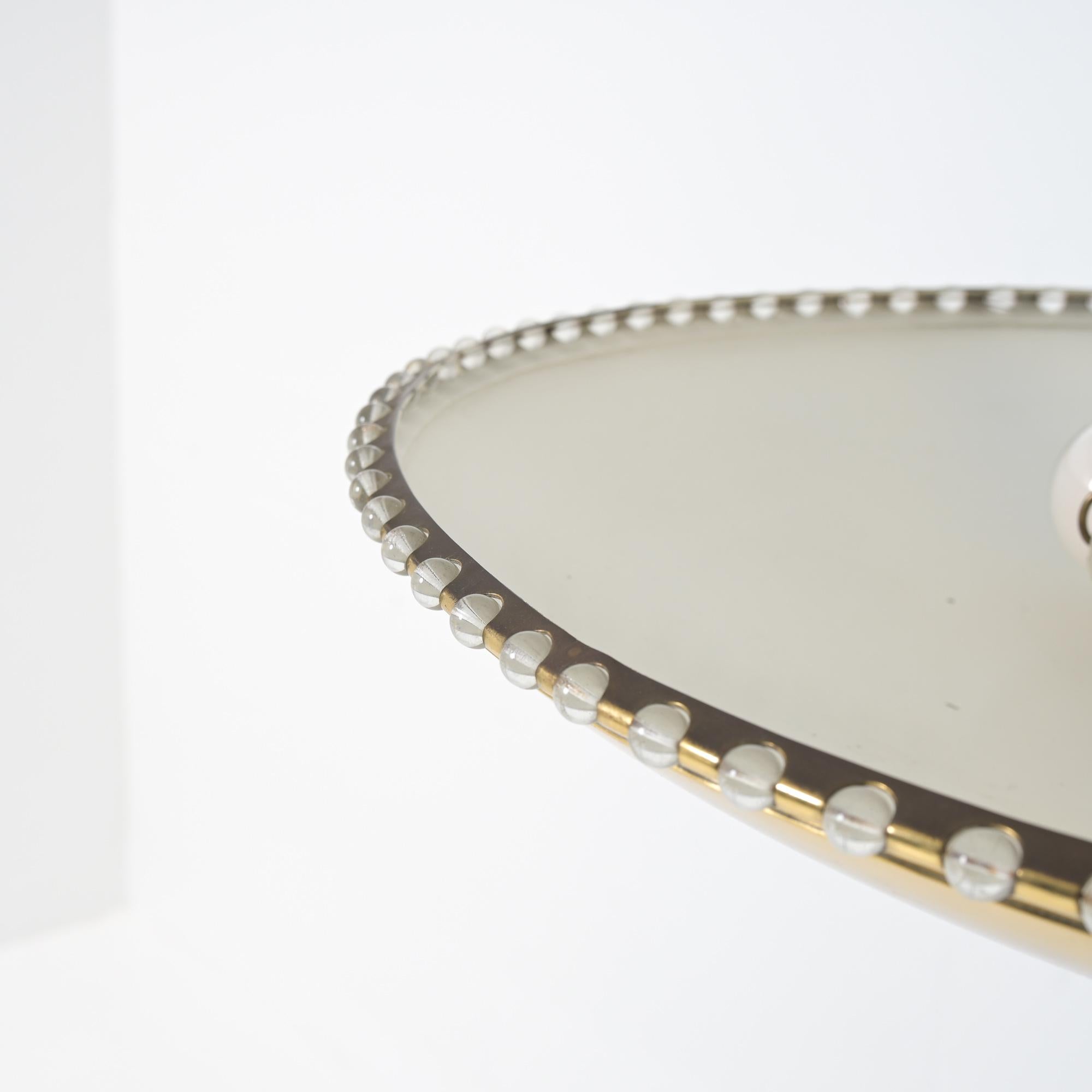 Large Uplight Brass Dome Chandelier J. T. Kalmar, Austria 1955 in vendita 11