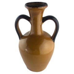 Große Vallauris-Keramikvase aus der Mitte des Jahrhunderts, signiert Lezignan