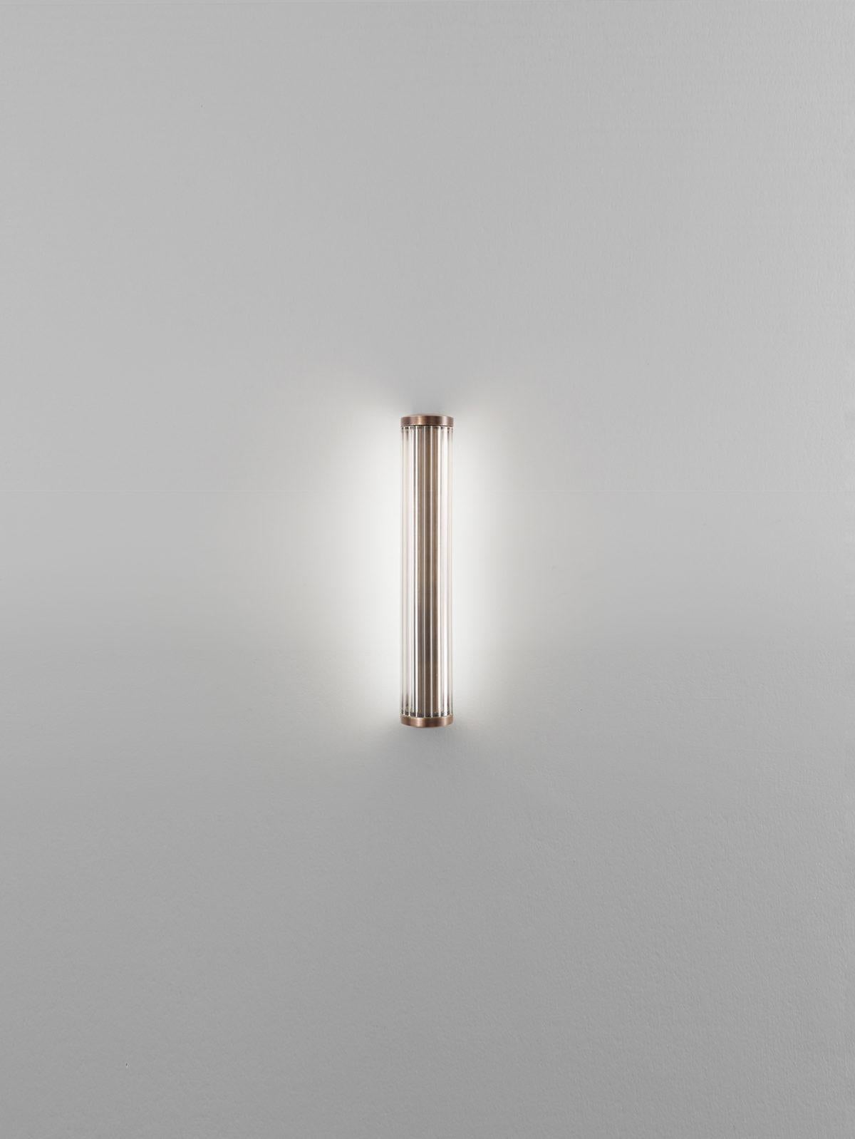 Aplique grande de tocador chapado en bronce by Aggiolight en venta 3