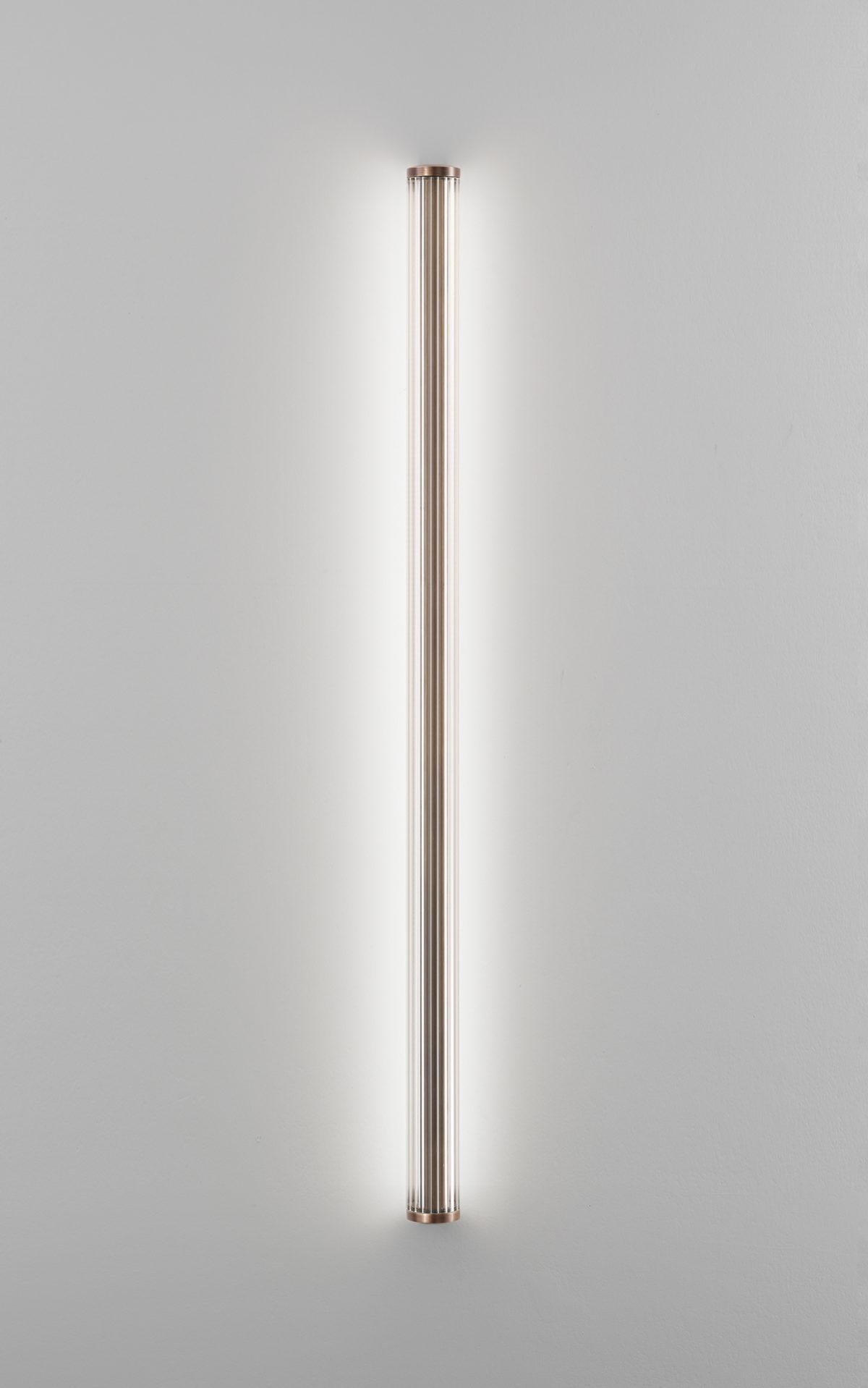 Aplique grande de tocador chapado en bronce by Aggiolight en venta 4