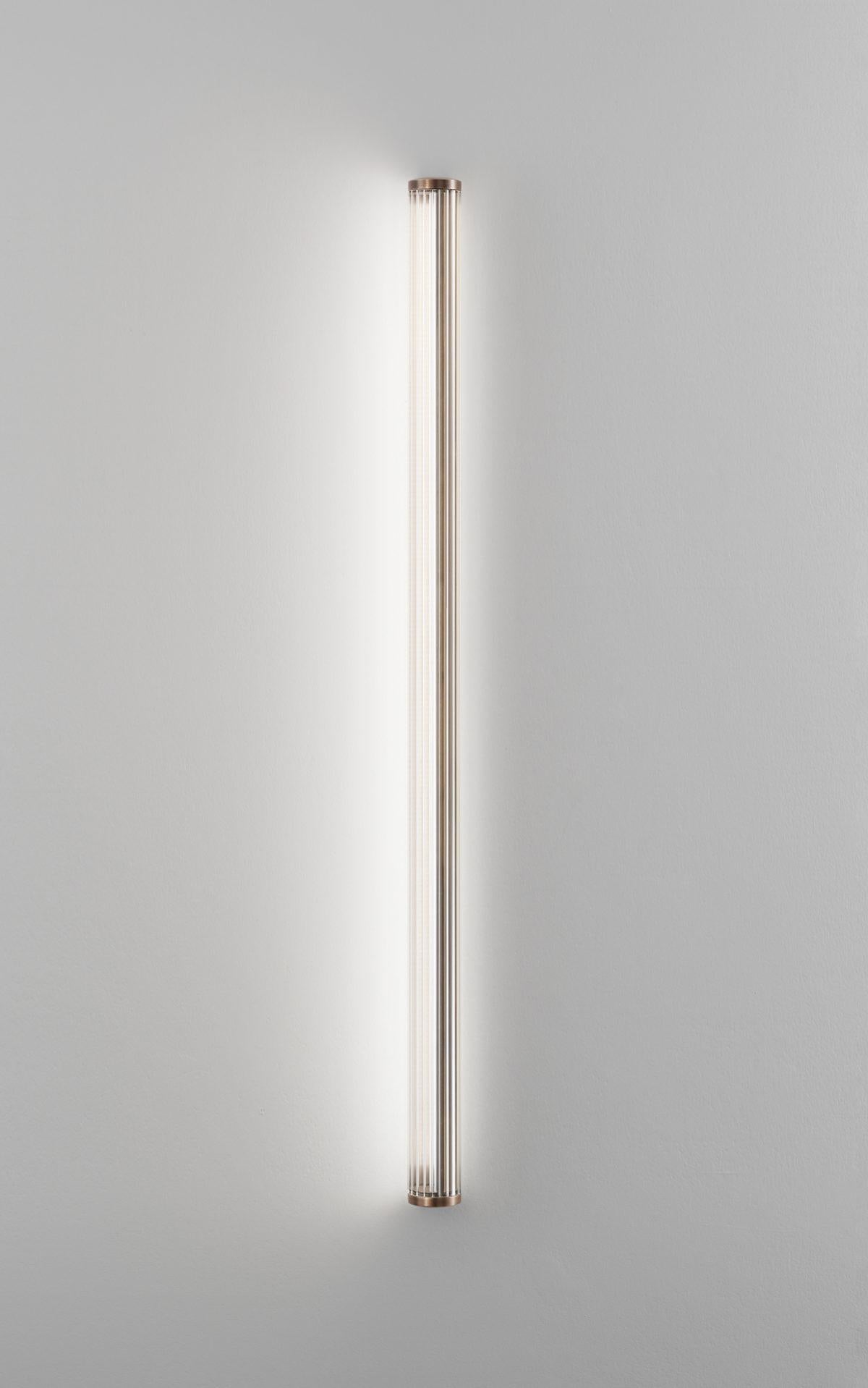 Aplique grande de tocador chapado en bronce by Aggiolight en venta 2