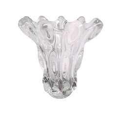 Large Vannes Crystal Vase