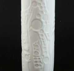 large VASE by gerold-porzellan bavaria abstract relief decor 1960s/1970s op art