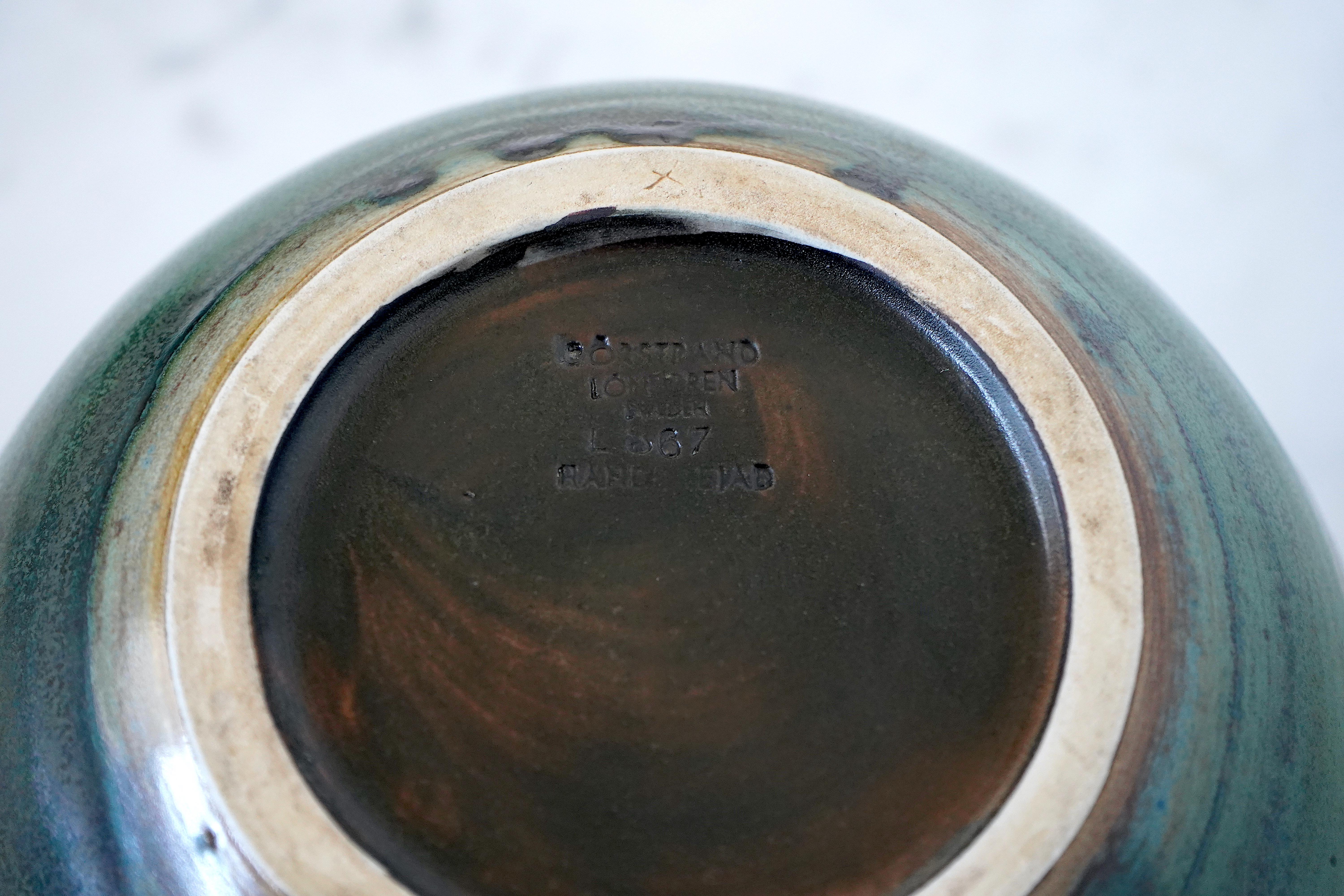 Gran jarrón de Gertrud Lönegren, Rörstrand, Suecia, años 30 Cerámico en venta
