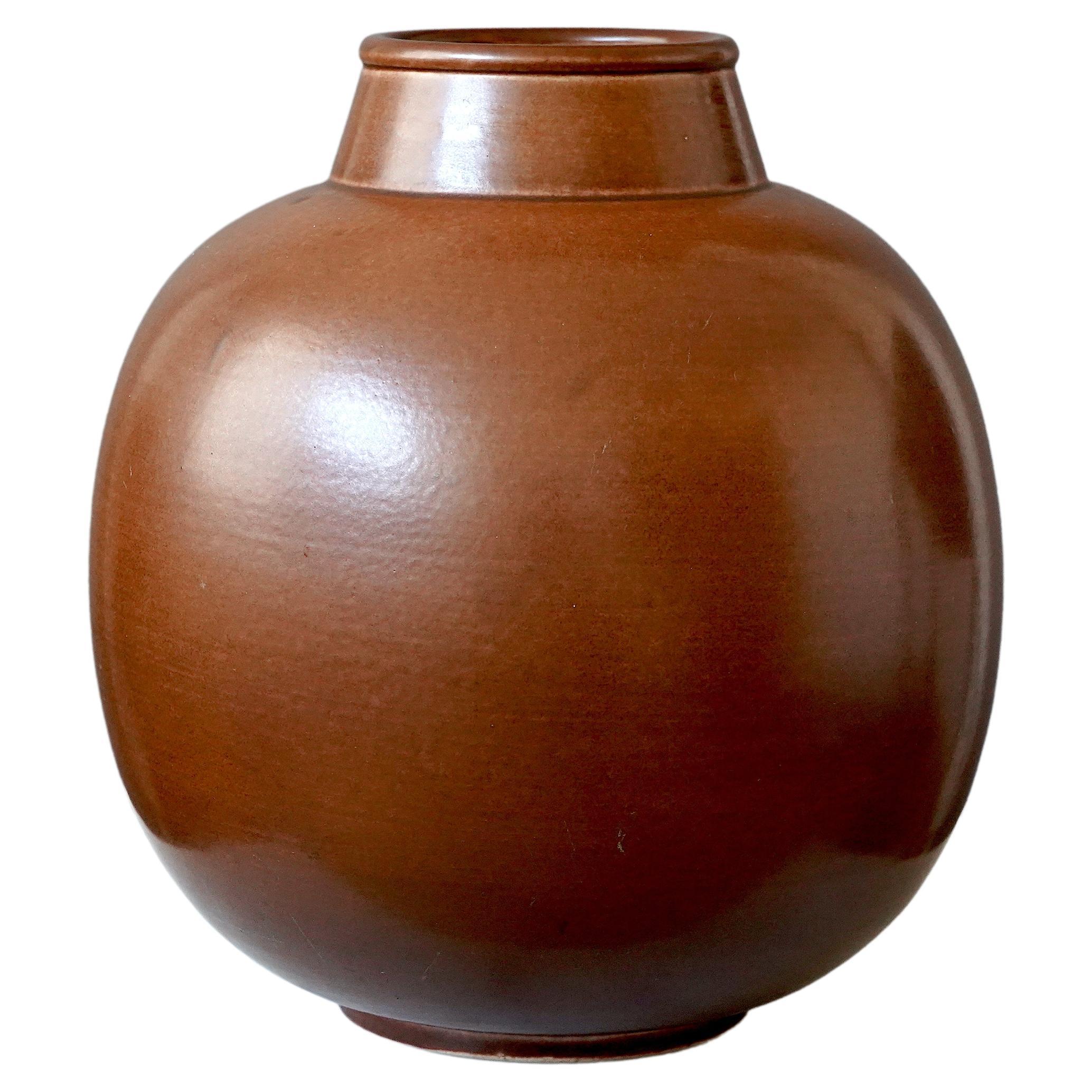 Large Vase by Gertrud Lönegren, Rörstrand, Sweden, 1930s For Sale