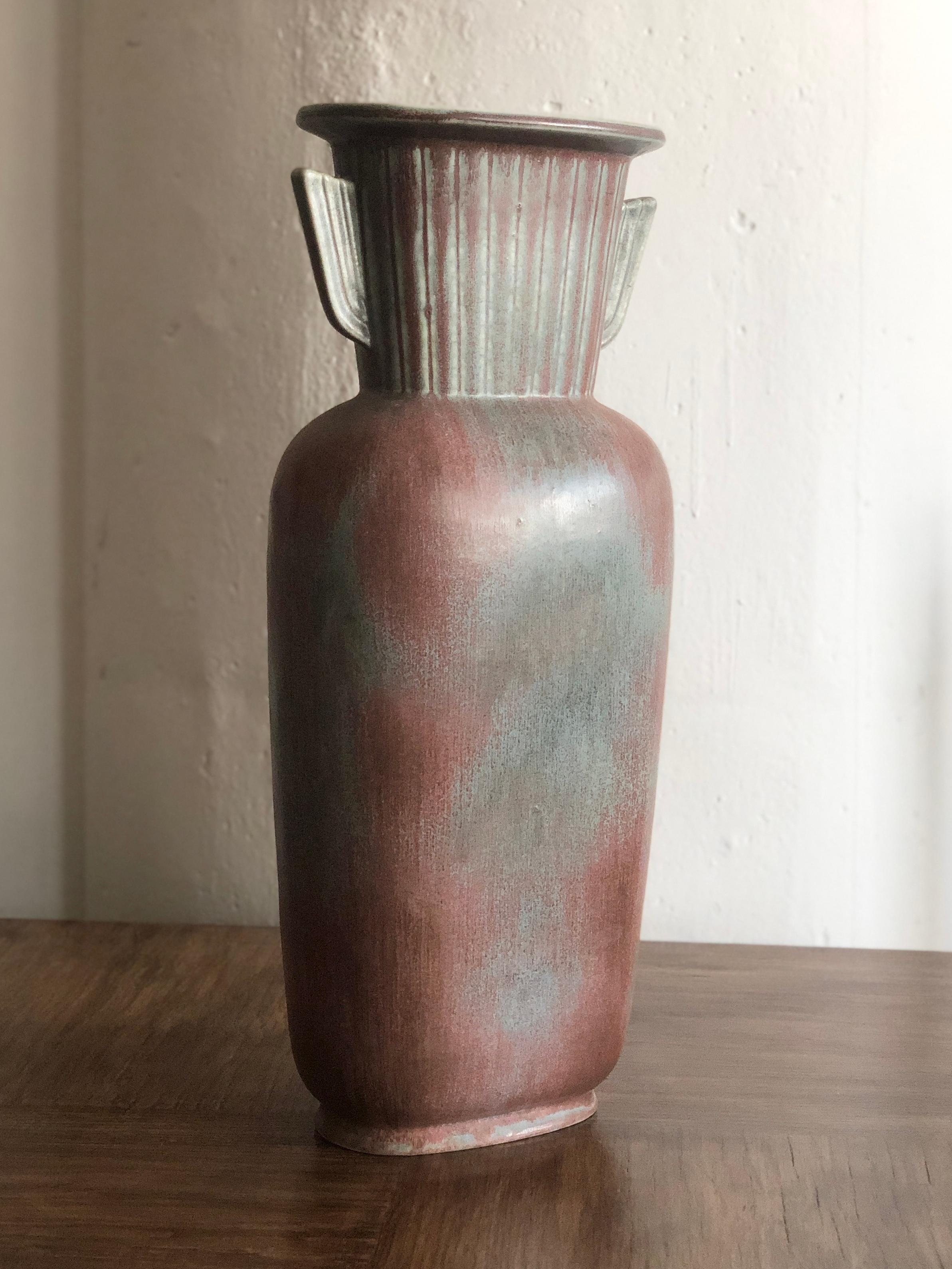 Scandinavian Modern Large vase by Gunnar Nylund For Sale