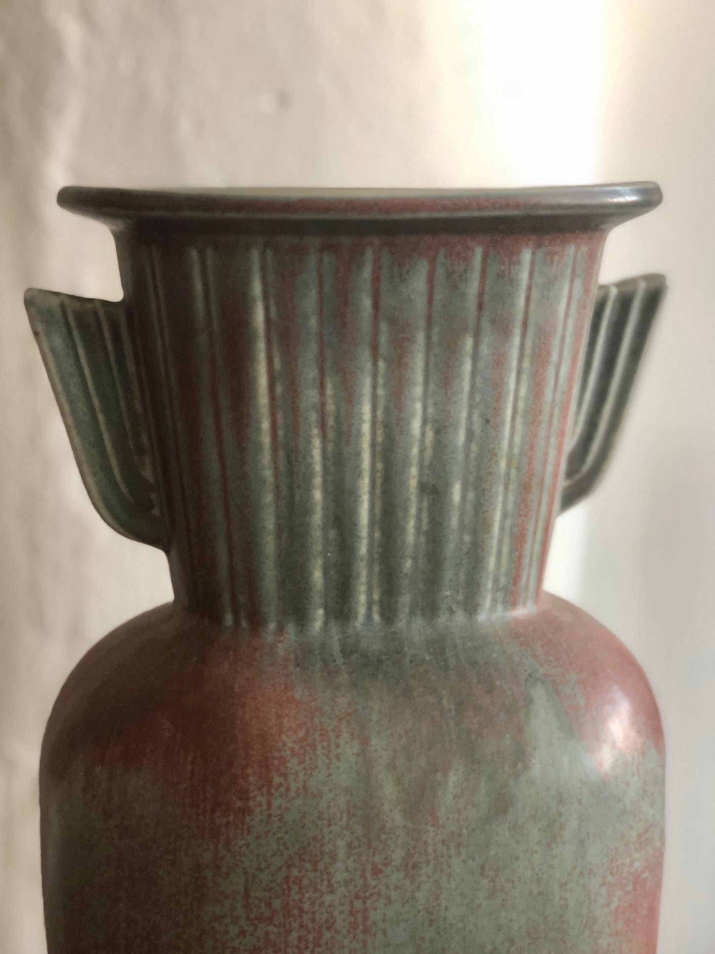 Mid-20th Century Large vase by Gunnar Nylund For Sale