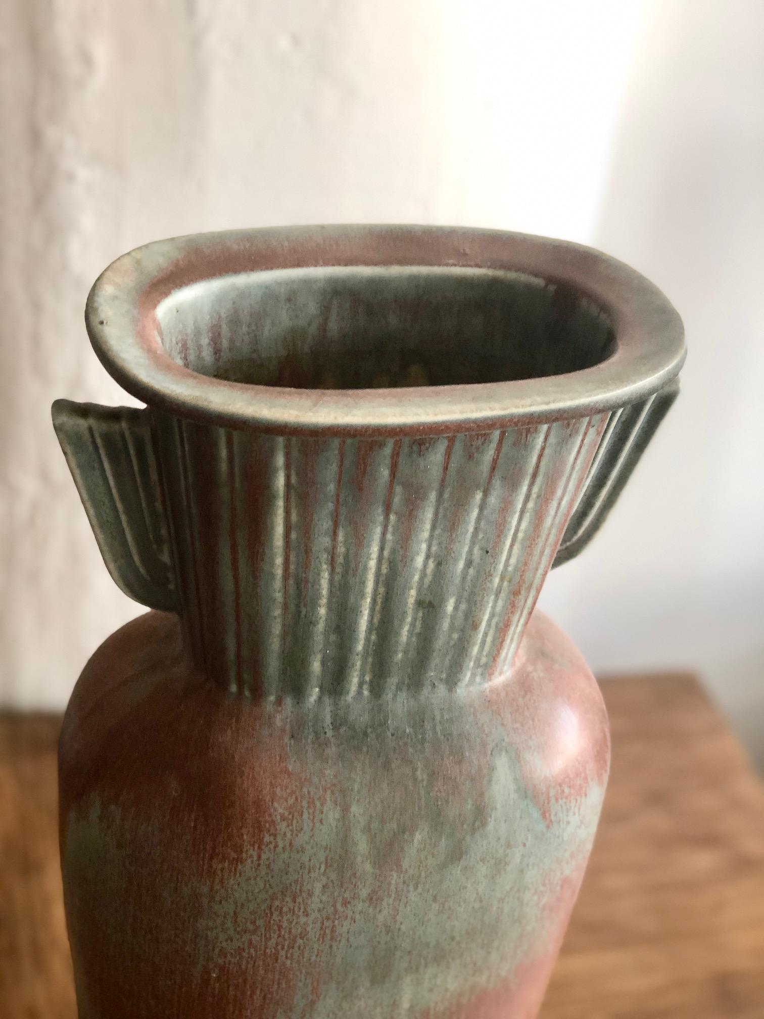 Stoneware Large vase by Gunnar Nylund For Sale